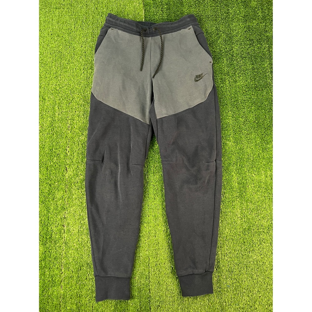 Nike Tech Fleece Joggers Mens XS 27W Navy Blue Grey Colorblock Pants CU4495-451